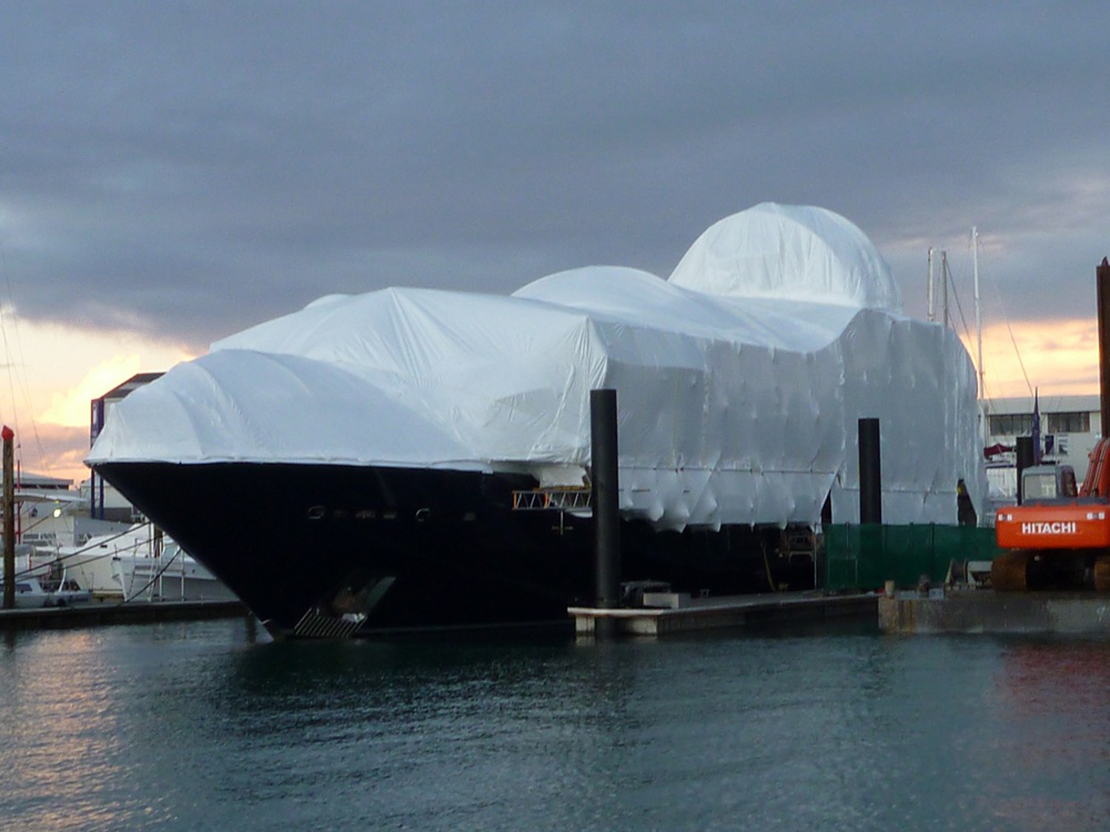 Image for article Dr Shrink's Flame Retardant Shrink Wrap enlarged to accommodate shipyards